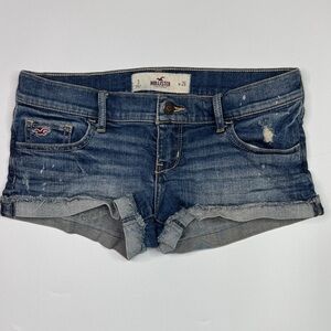 Hollister Rolled Hem Denim Shorts Size 3